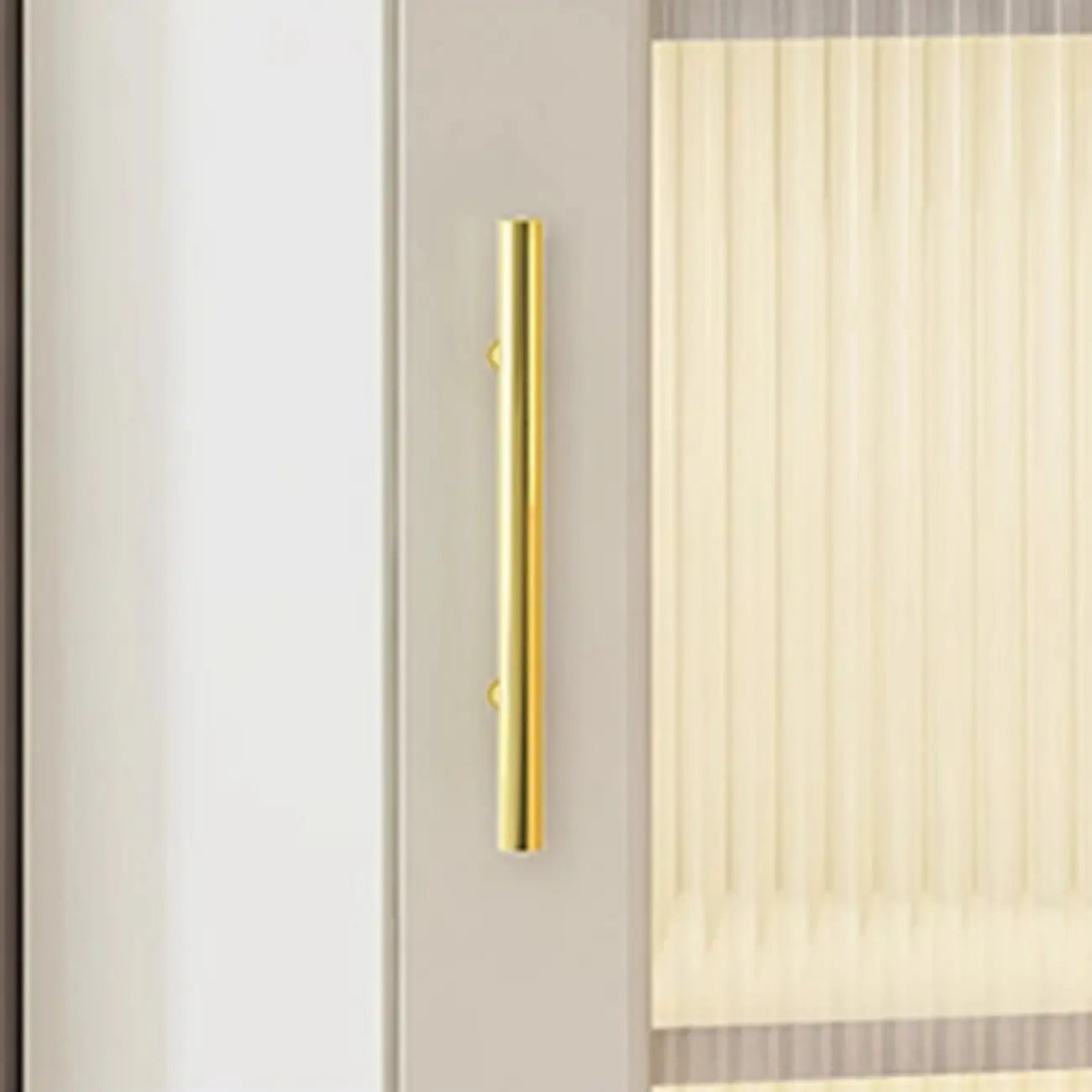 Meuble d'angle intérieur autoportant avec porte vitrée et éclairage