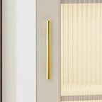 Meuble d'angle intérieur autoportant avec porte vitrée et éclairage