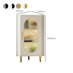 Meuble d'angle intérieur autoportant avec porte vitrée et éclairage