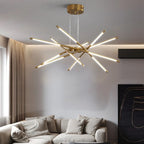 Lustre linéaire moderne à LED avec hauteur réglable