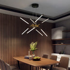 Lustre linéaire moderne à LED avec hauteur réglable