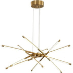 Lustre linéaire moderne à LED avec hauteur réglable