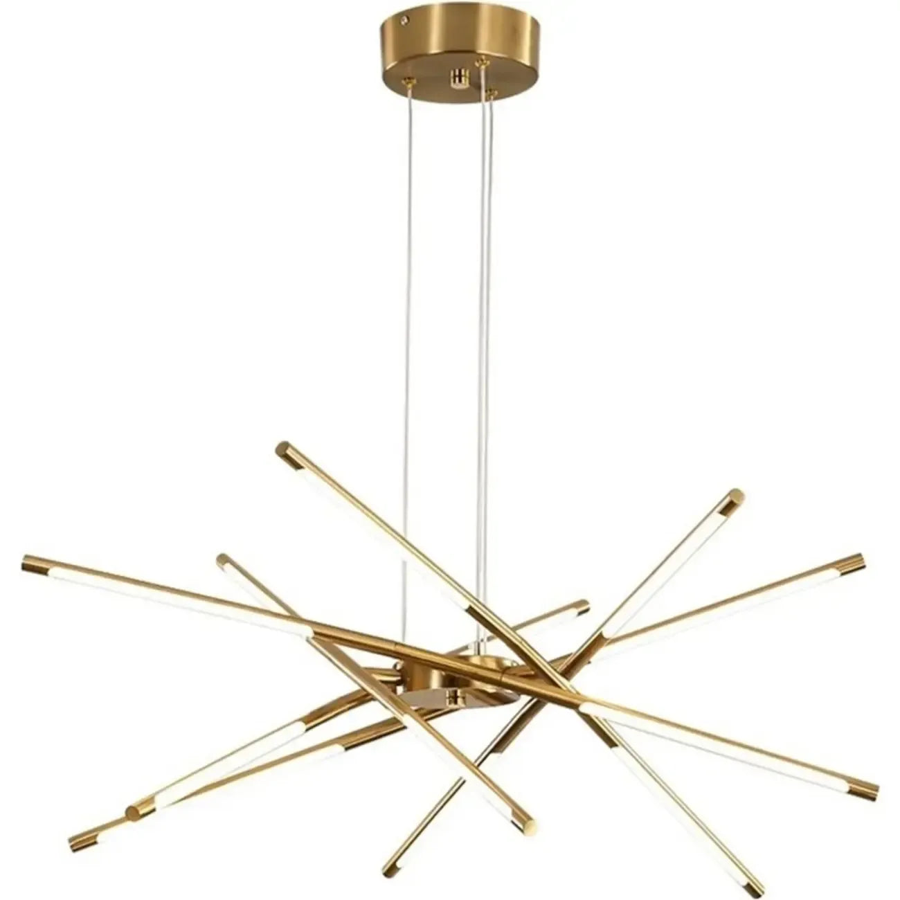 Lustre linéaire moderne à LED avec hauteur réglable