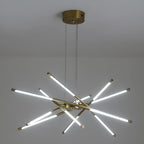 Lustre linéaire moderne à LED avec hauteur réglable