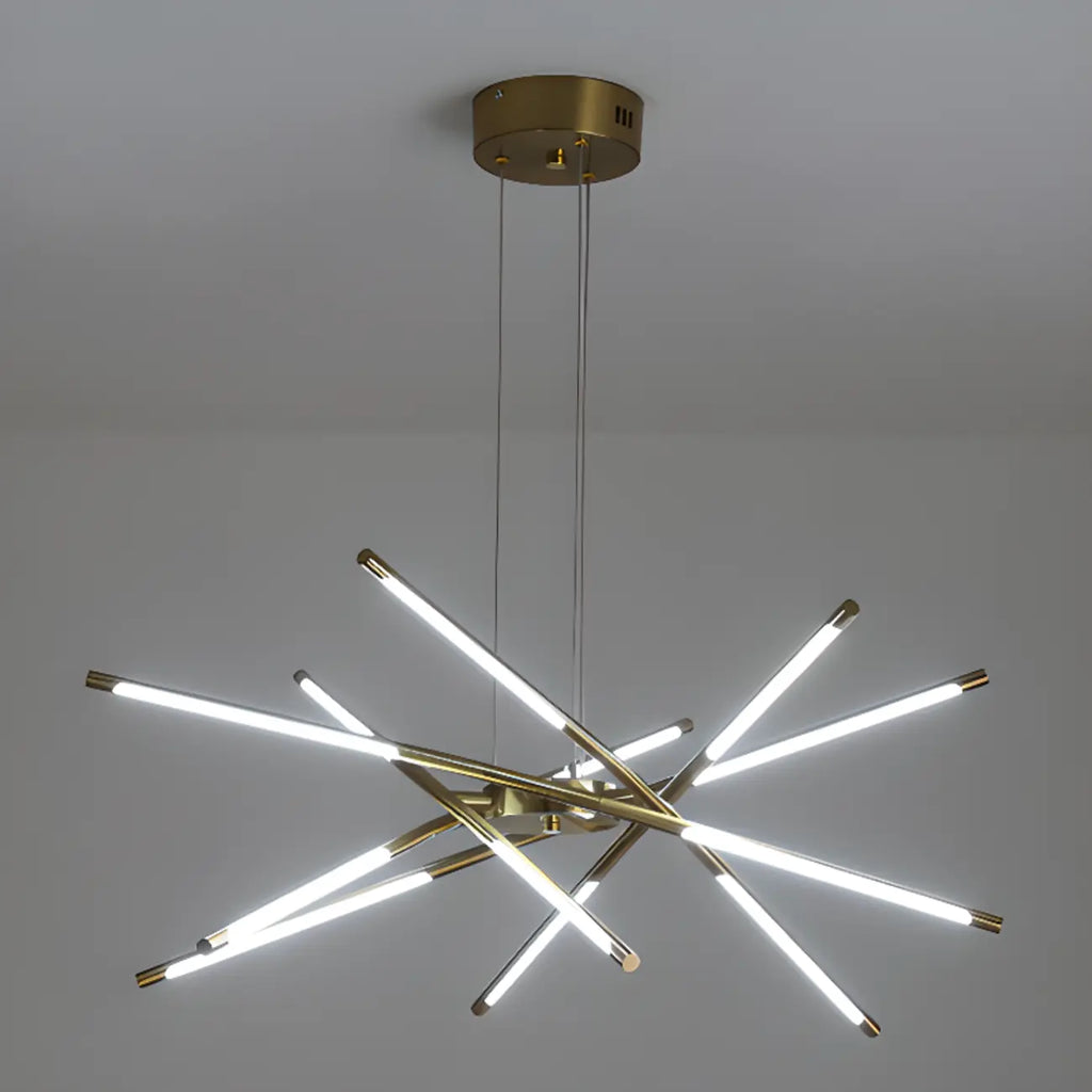 Lustre linéaire moderne à LED avec hauteur réglable