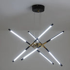 Lustre linéaire moderne à LED avec hauteur réglable