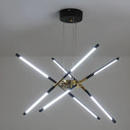 Lustre linéaire moderne à LED avec hauteur réglable