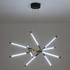 Lustre linéaire moderne à LED avec hauteur réglable