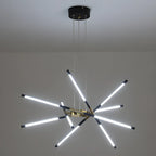 Lustre linéaire moderne à LED avec hauteur réglable