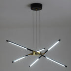 Lustre linéaire moderne à LED avec hauteur réglable