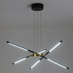 Lustre linéaire moderne à LED avec hauteur réglable