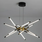 Lustre linéaire moderne à LED avec hauteur réglable