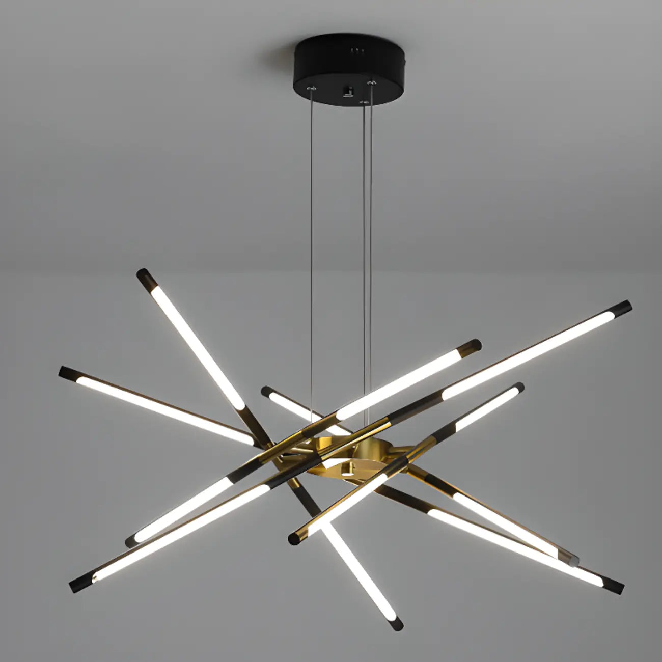 Lustre linéaire moderne à LED avec hauteur réglable