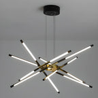 Lustre linéaire moderne à LED avec hauteur réglable