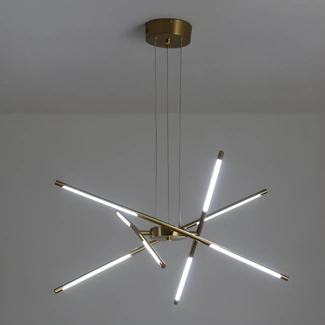 Lustre linéaire moderne à LED avec hauteur réglable