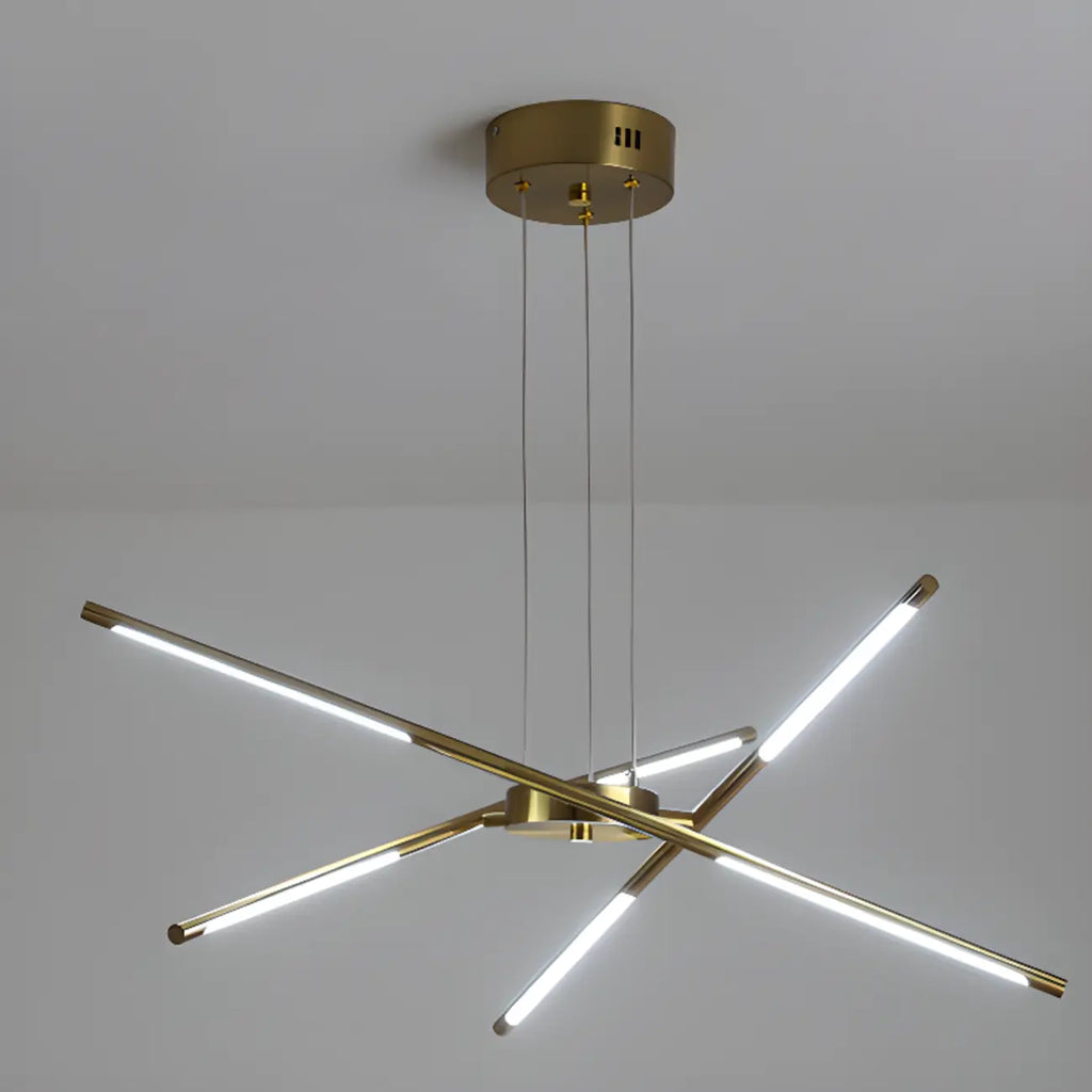 Lustre linéaire moderne à LED avec hauteur réglable