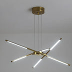 Lustre linéaire moderne à LED avec hauteur réglable