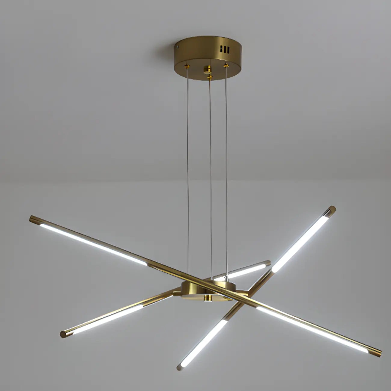 Lustre linéaire moderne à LED avec hauteur réglable