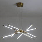 Lustre linéaire moderne à LED avec hauteur réglable