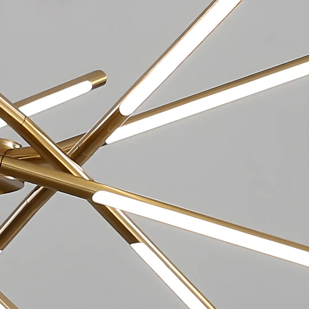 Lustre linéaire moderne à LED avec hauteur réglable