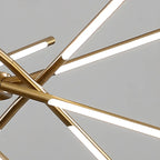 Lustre linéaire moderne à LED avec hauteur réglable
