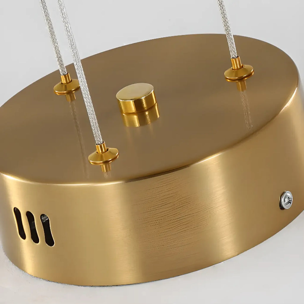 Lustre linéaire moderne à LED avec hauteur réglable