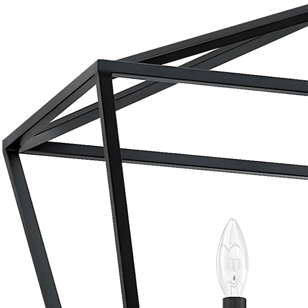 Lustre industriel en métal noir pour la décoration intérieure