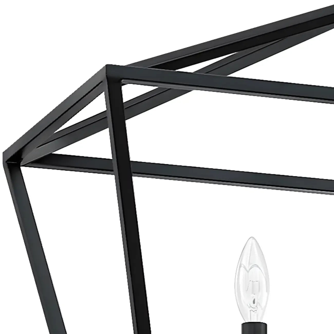 Lustre industriel en métal noir pour la décoration intérieure