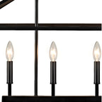 Lustre industriel en métal noir pour la décoration intérieure