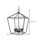 Lustre industriel en métal noir pour la décoration intérieure
