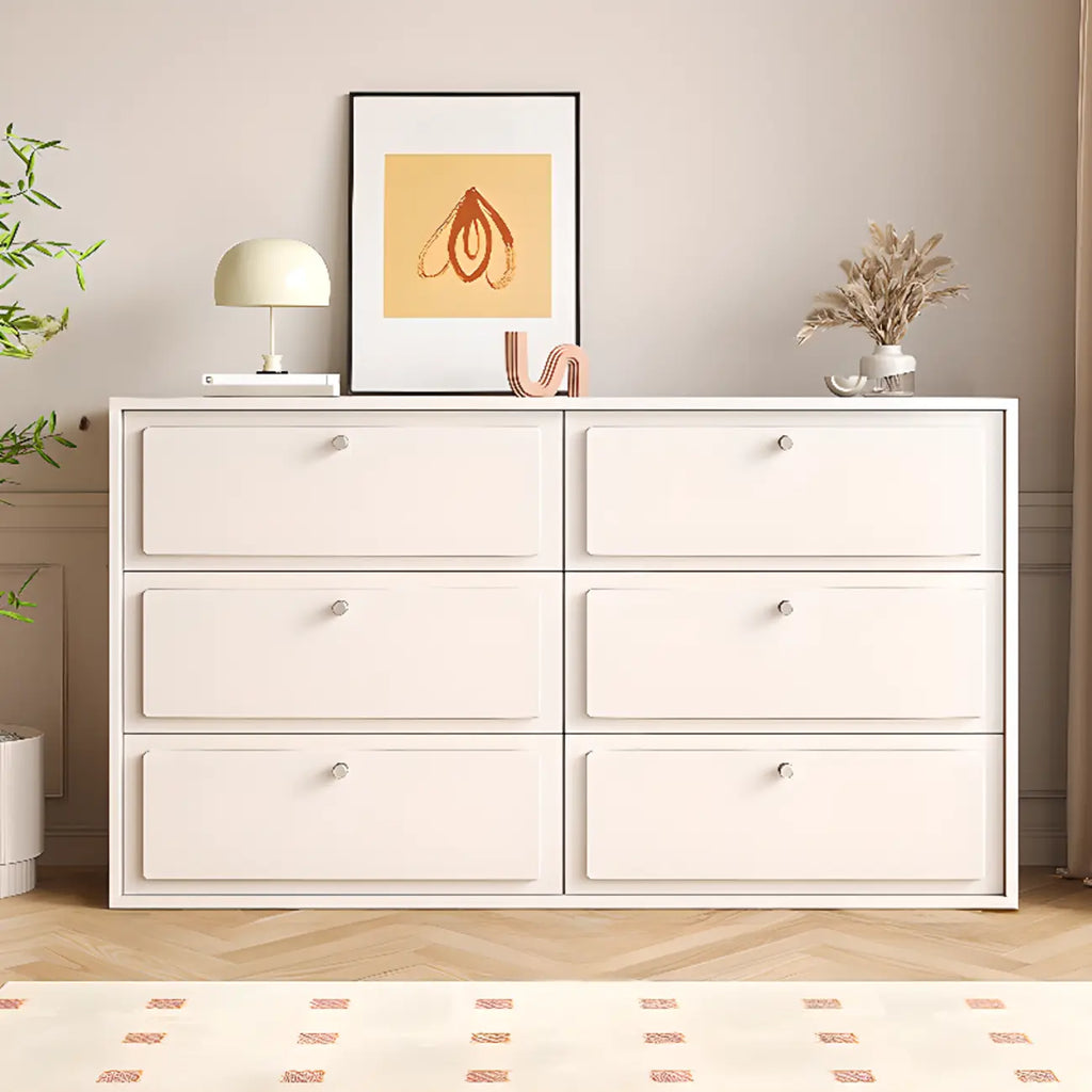 Meuble de rangement en bois gris tourterelle avec tiroirs pour le salon