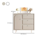 Meuble de rangement en bois gris tourterelle avec tiroirs pour le salon