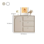 Meuble de rangement en bois gris tourterelle avec tiroirs pour le salon