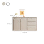 Meuble de rangement en bois gris tourterelle avec tiroirs pour le salon