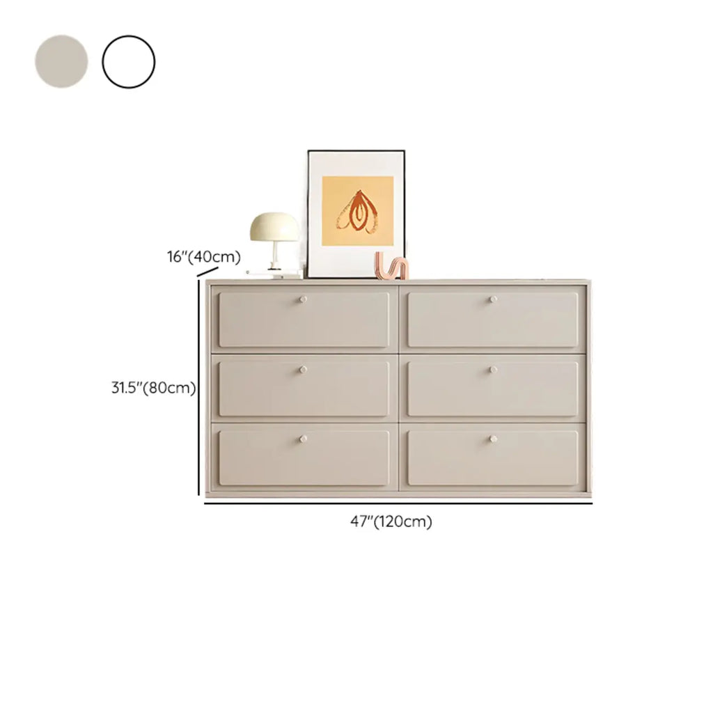 Meuble de rangement en bois gris tourterelle avec tiroirs pour le salon