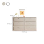 Meuble de rangement en bois gris tourterelle avec tiroirs pour le salon