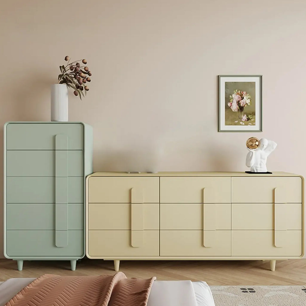 Armoire de rangement moderne verte de différentes tailles pour l'intérieur