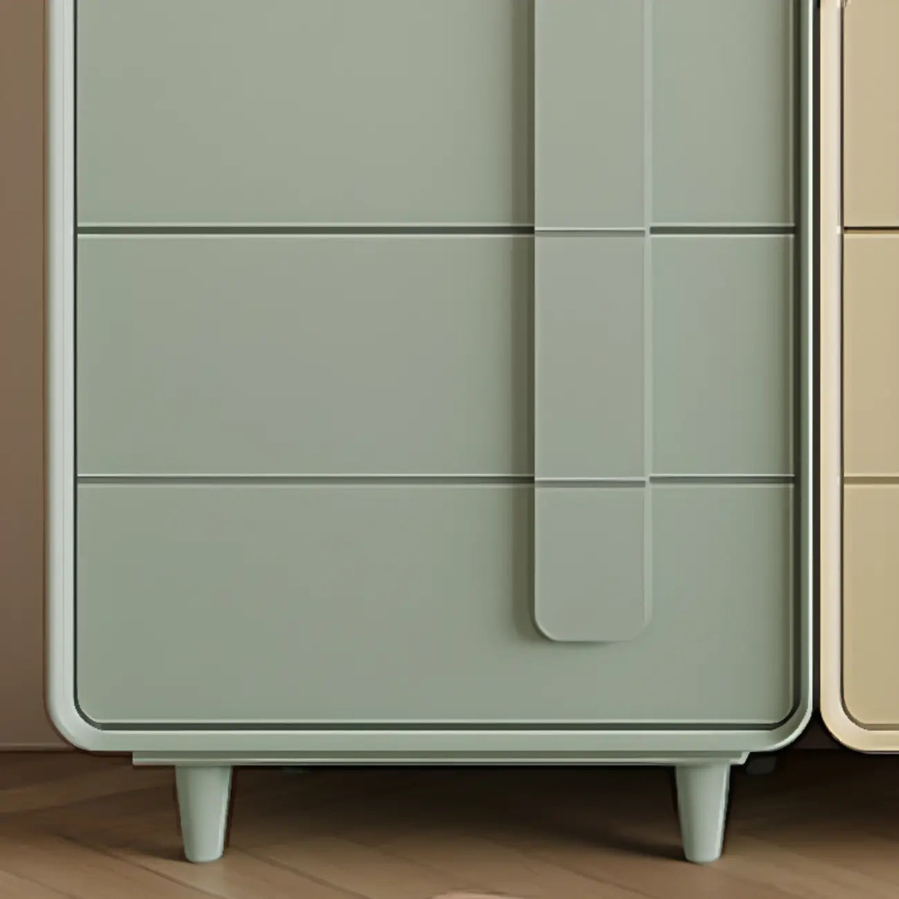 Armoire de rangement moderne verte de différentes tailles pour l'intérieur