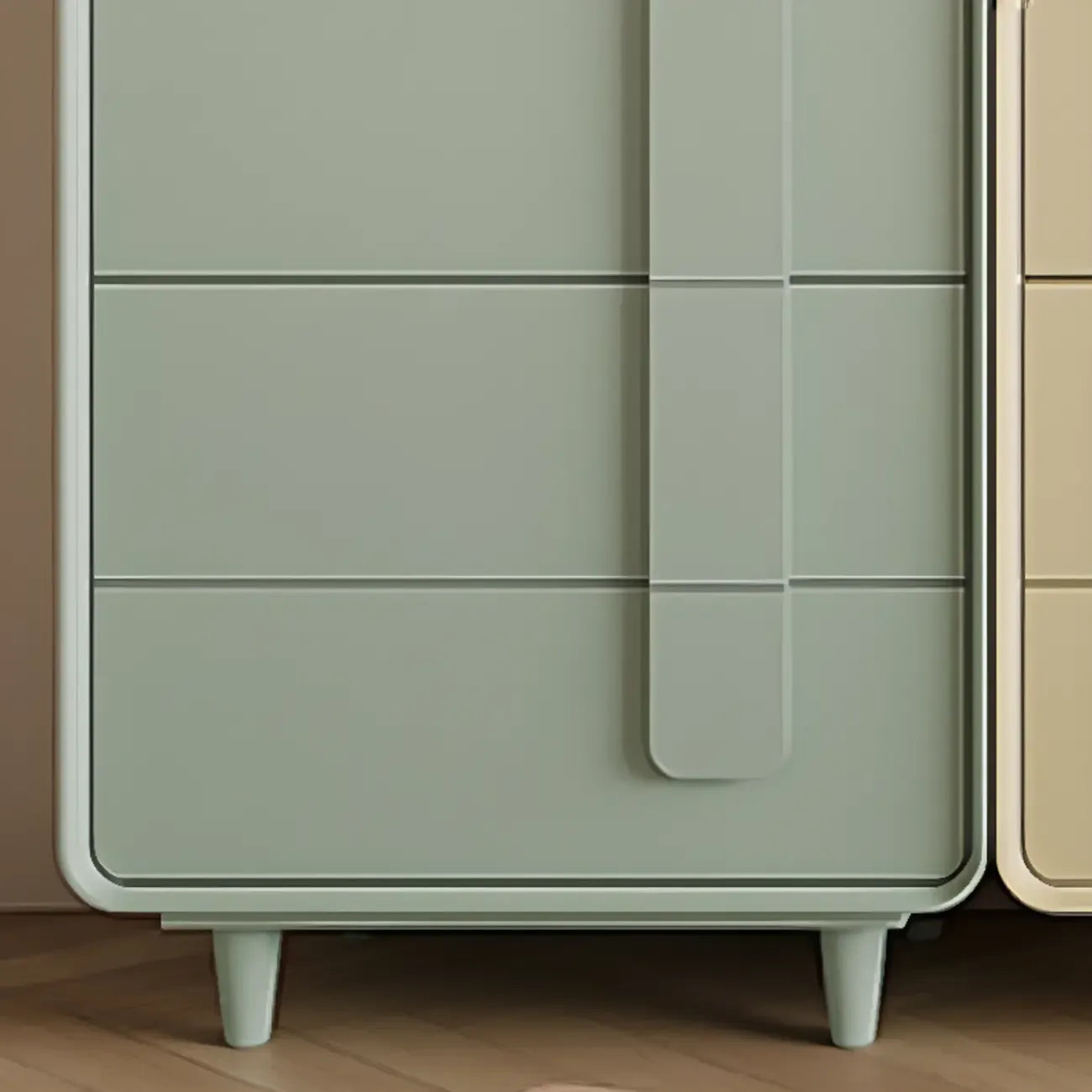 Armoire de rangement moderne verte de différentes tailles pour l'intérieur