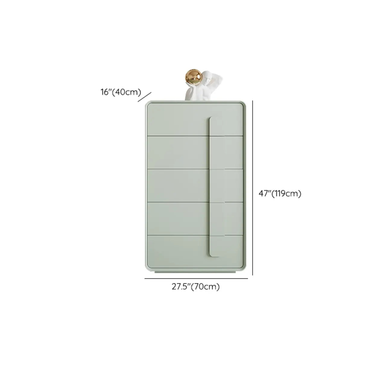 Armoire de rangement moderne verte de différentes tailles pour l'intérieur
