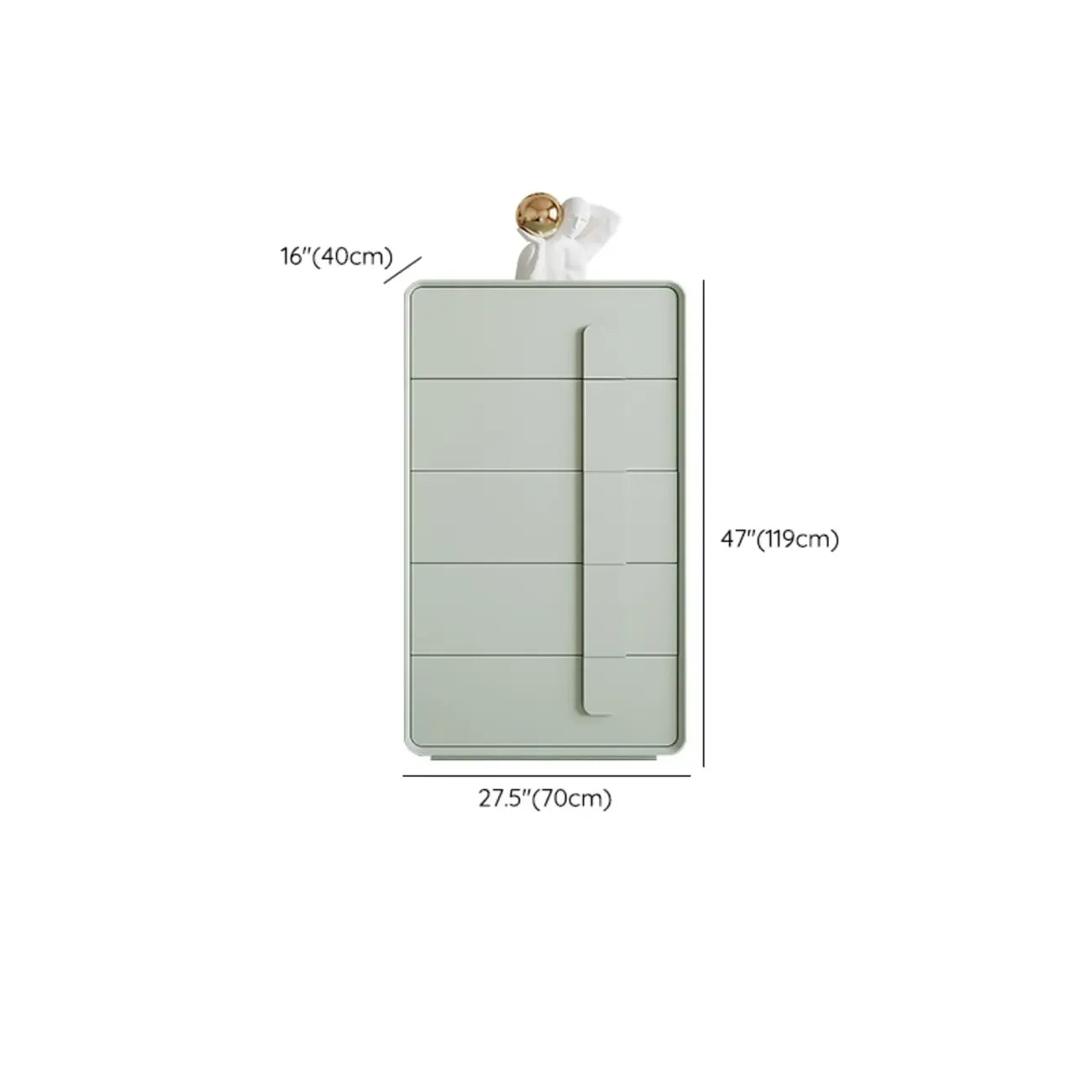 Armoire de rangement moderne verte de différentes tailles pour l'intérieur
