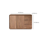 Grande armoire de rangement en bois couleur cacao avec tiroirs et portes