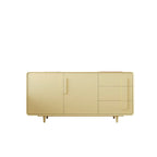 Armoire de rangement en bois composite vert de style minimaliste