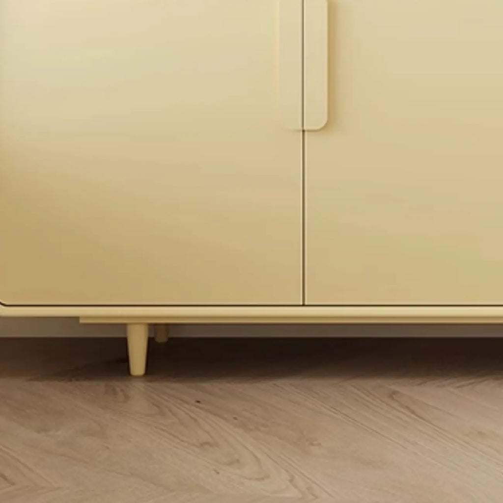 Armoire de rangement en bois composite vert de style minimaliste