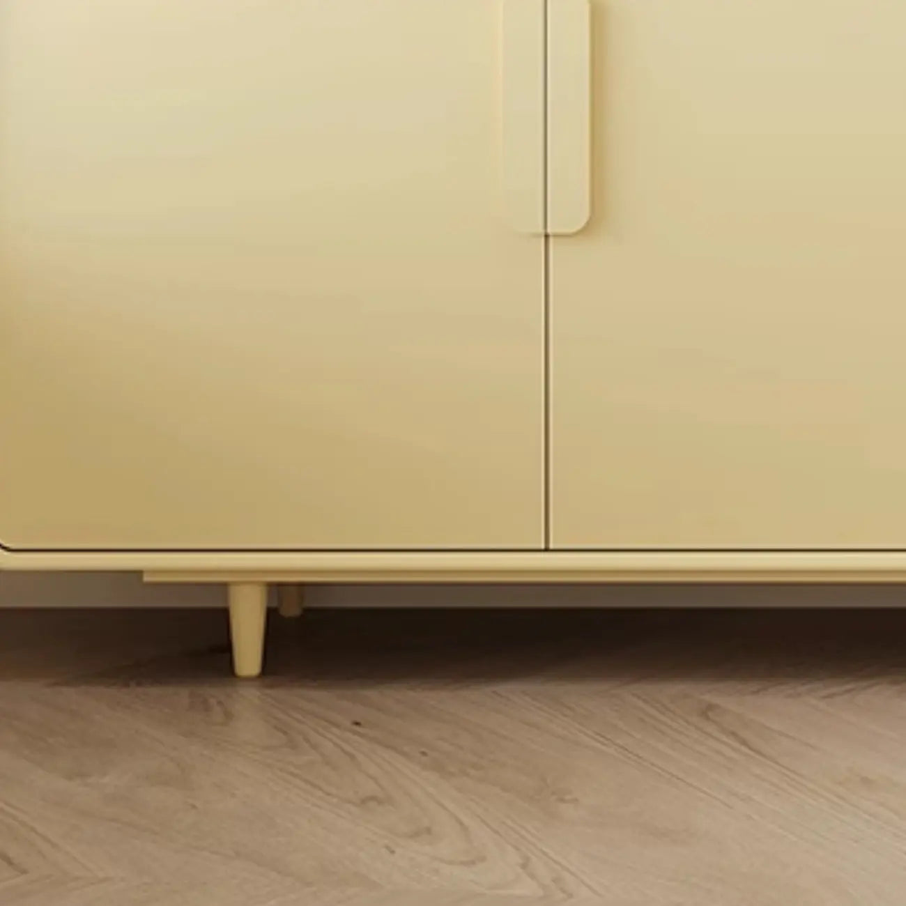 Armoire de rangement en bois composite vert de style minimaliste