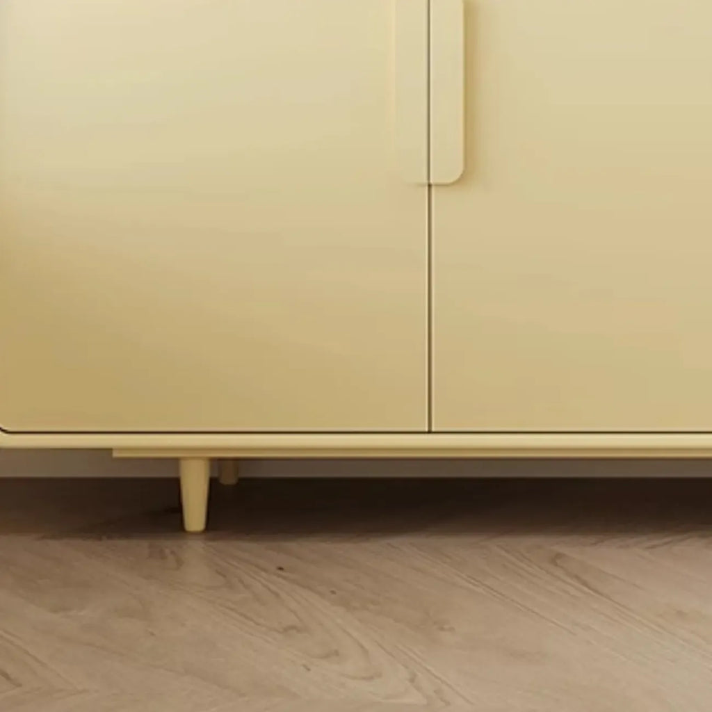 Armoire de rangement en bois composite vert de style minimaliste