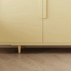 Armoire de rangement en bois composite vert de style minimaliste