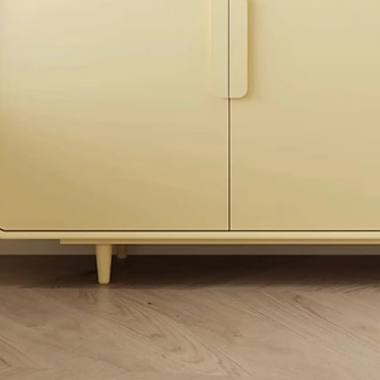 Armoire de rangement en bois composite vert de style minimaliste