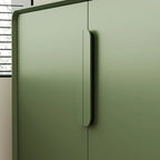 Armoire de rangement en bois composite vert de style minimaliste