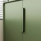Armoire de rangement en bois composite vert de style minimaliste